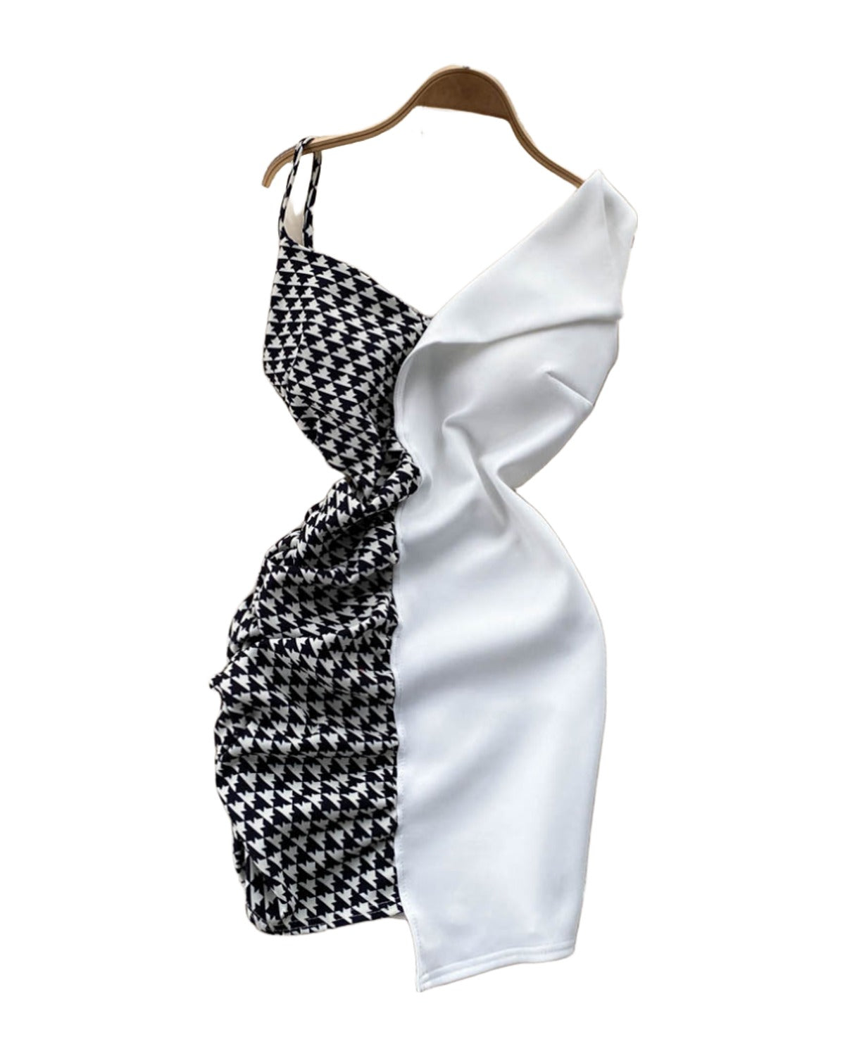 Contrast Panel Chic Slip Dress photo 5