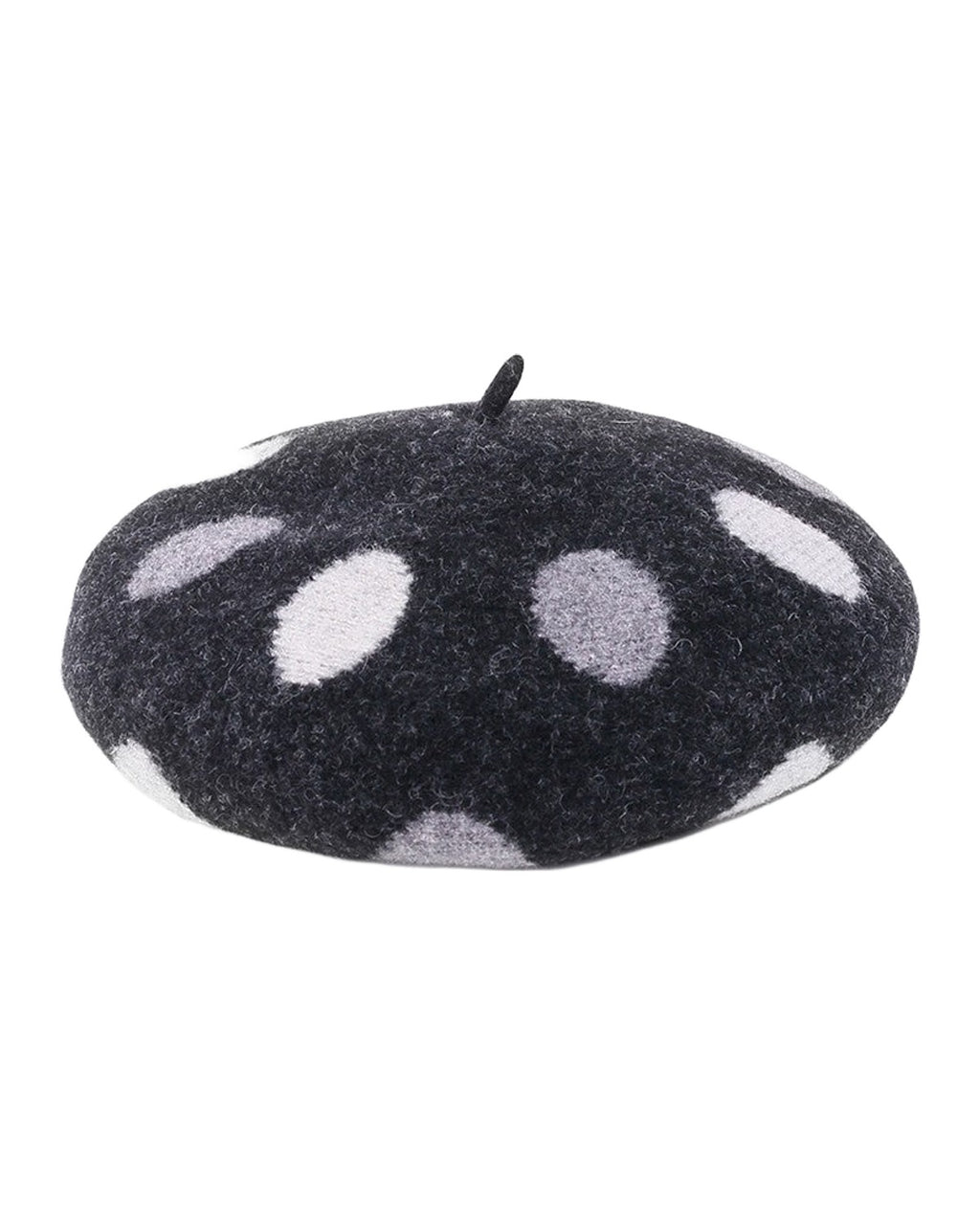 British Retro Polka Dot Woolen Hat photo 3