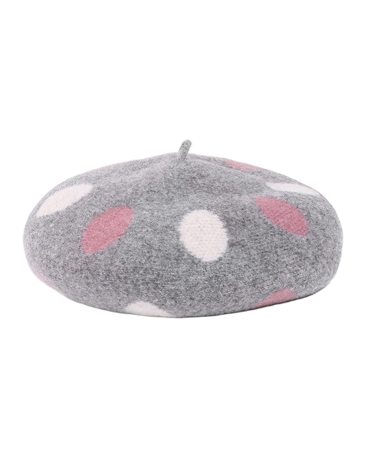 British Retro Polka Dot Woolen Hat photo 4