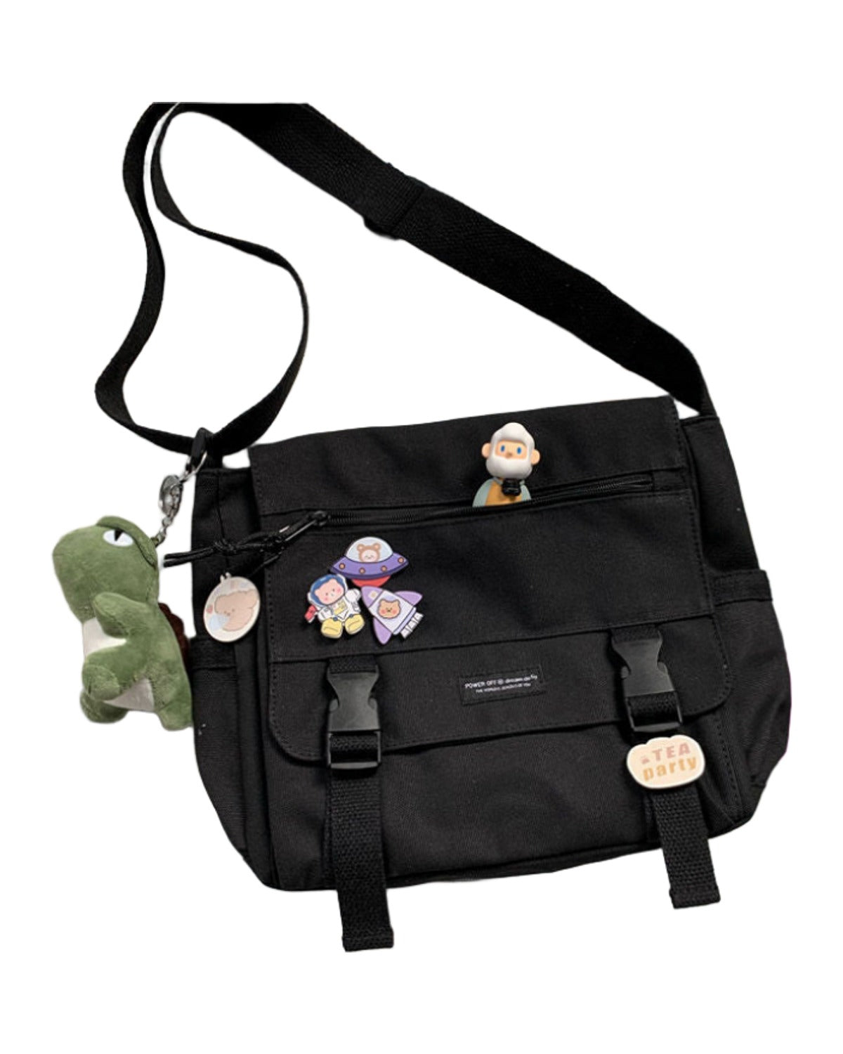 Dark Black Functional Bag Ins Retro Tooling Messenger photo 5