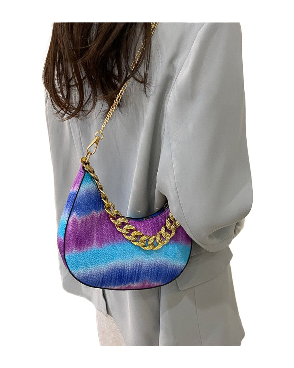Casual Contrast Chain Tote Bag photo 3