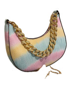 Casual Contrast Chain Tote Bag photo 4