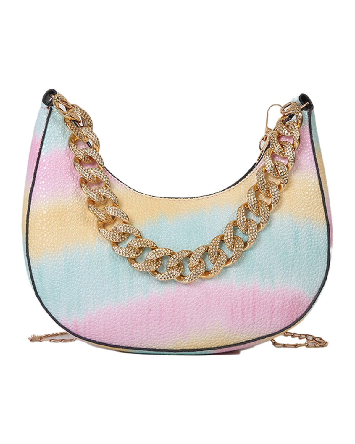 Casual Contrast Chain Tote Bag photo 5