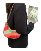 Casual Contrast Chain Tote Bag photo 8