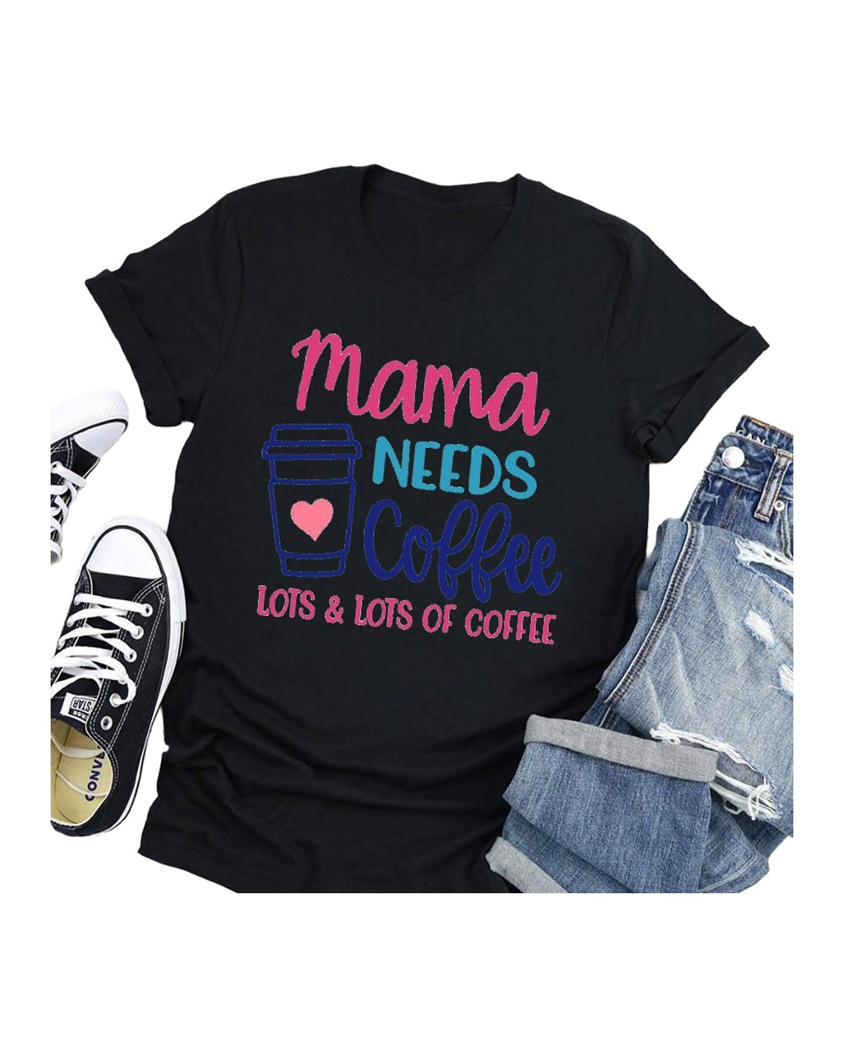 Mama Needs Coffee Short Sleeve T-shirt photo 8