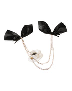 Bow Pearl Fringe Hair Clip photo 2
