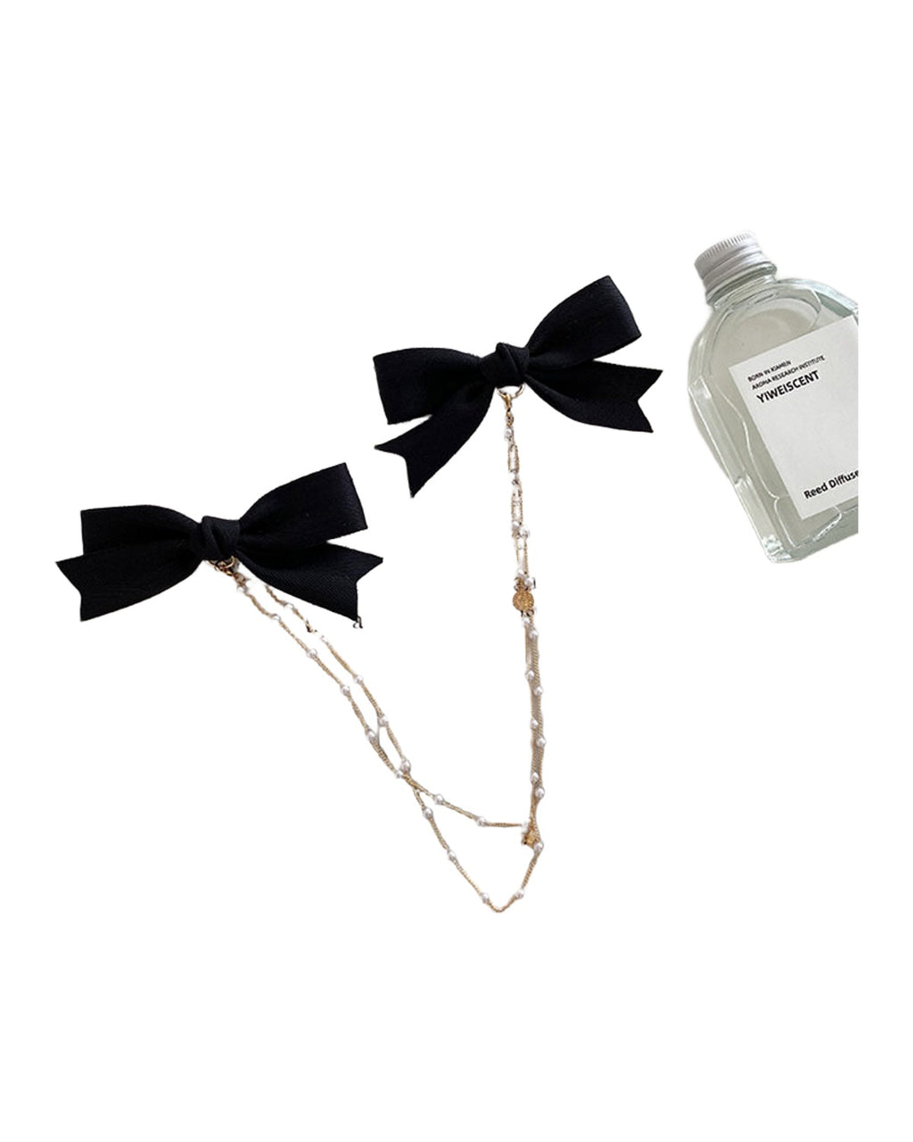 Bow Pearl Fringe Hair Clip photo 4