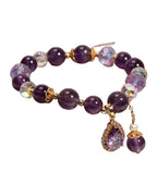 Natural Vintage Purple Crystal Bracelet photo 1