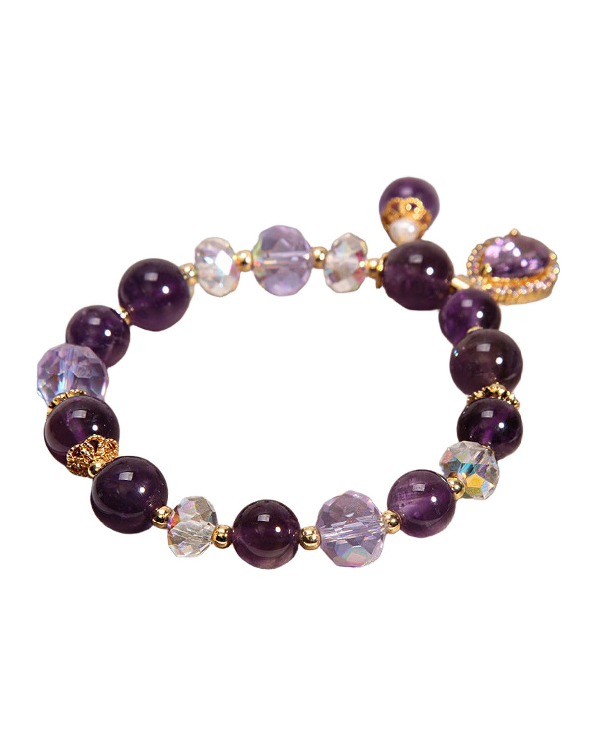 Natural Vintage Purple Crystal Bracelet photo 2