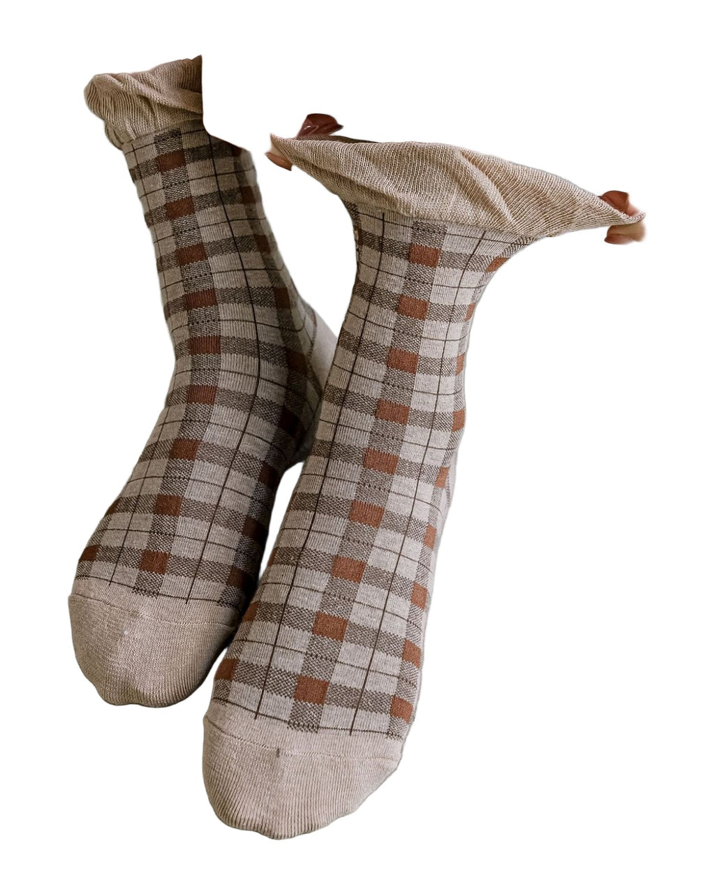 Cute Lace Rhombus Preppy Stockings photo 5
