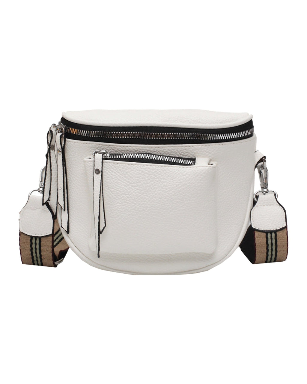 One Shoulder Crossbody Soft Leather Casual Saddle Bag photo 1
