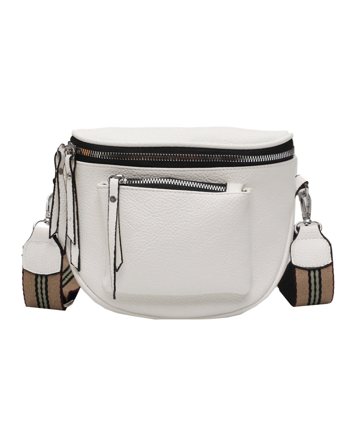 One Shoulder Crossbody Soft Leather Casual Saddle Bag photo 1
