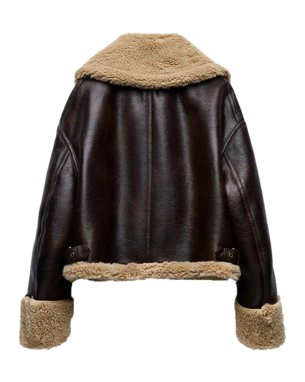 Faux Fur Effect Cropped Coat photo 3