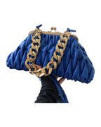 Autumn Embroidery Line Rhombus Chain Shoulder Bag photo 11