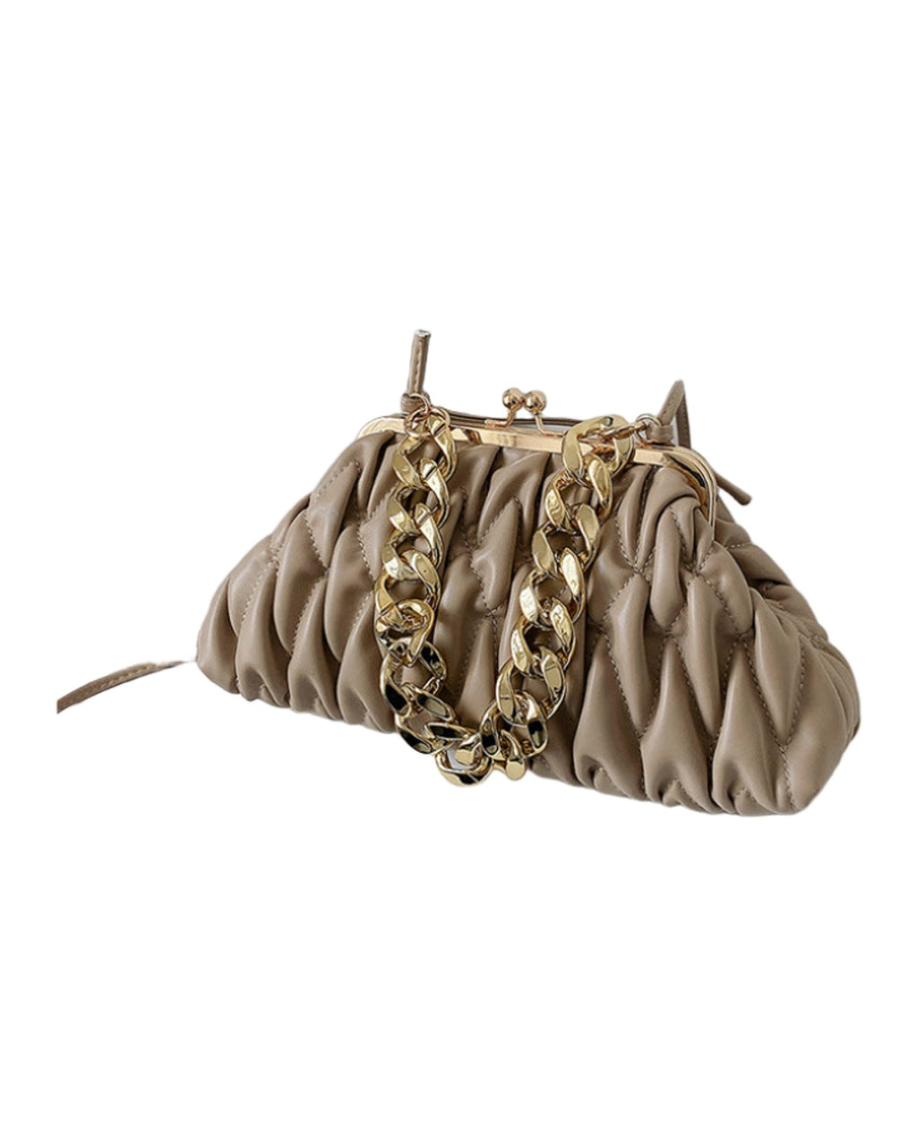 Autumn Embroidery Line Rhombus Chain Shoulder Bag photo 12
