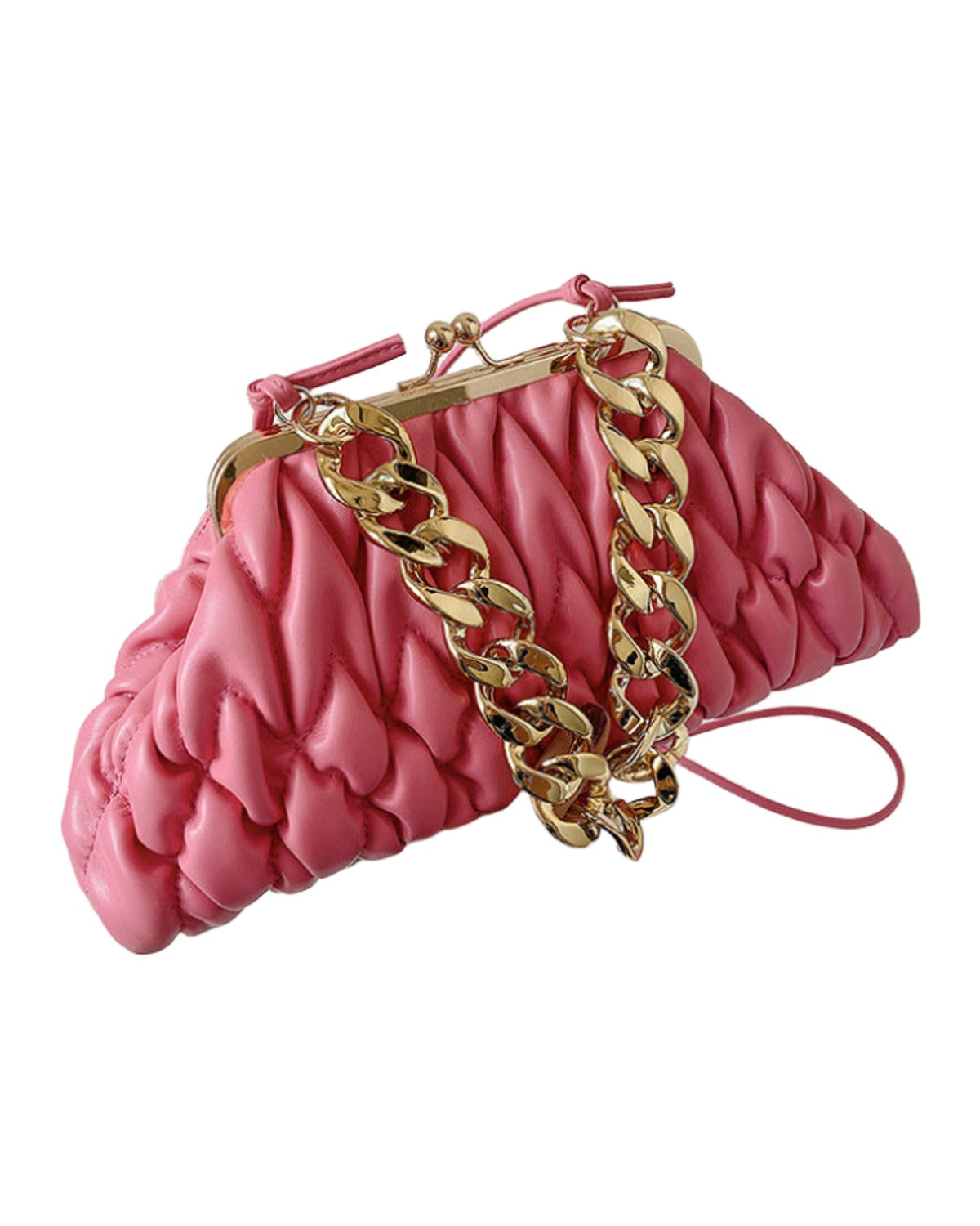 Autumn Embroidery Line Rhombus Chain Shoulder Bag photo 4