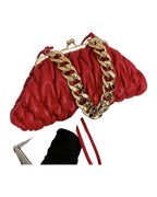 Autumn Embroidery Line Rhombus Chain Shoulder Bag photo 7