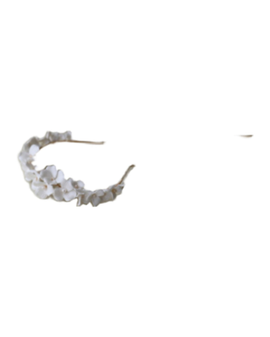 Bridal Simple Ceramic Flower Headband photo 2