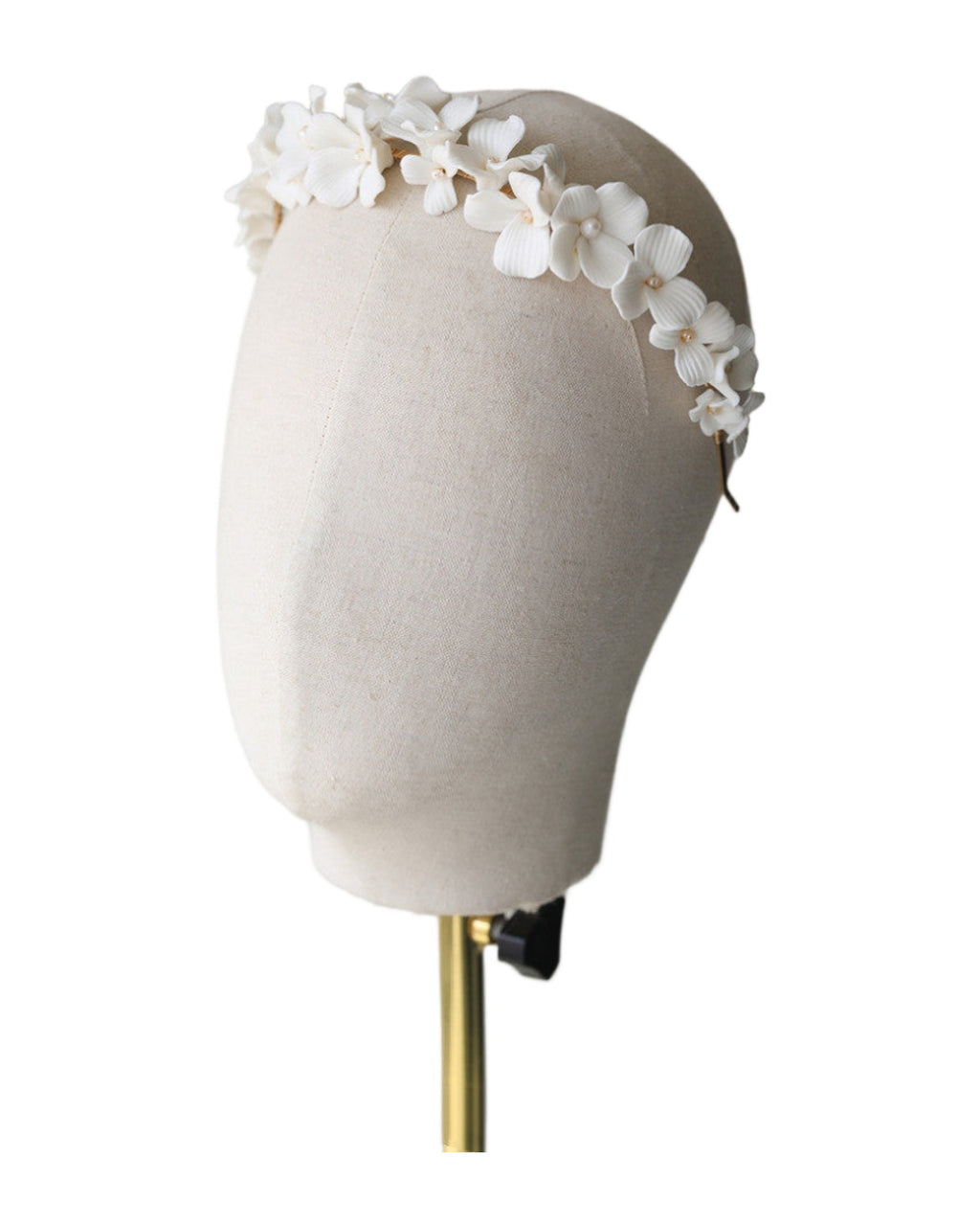 Bridal Simple Ceramic Flower Headband photo 7