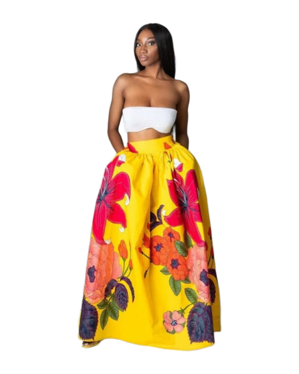 Bottoms Skirt Floral Holiday Long Maxi photo 3