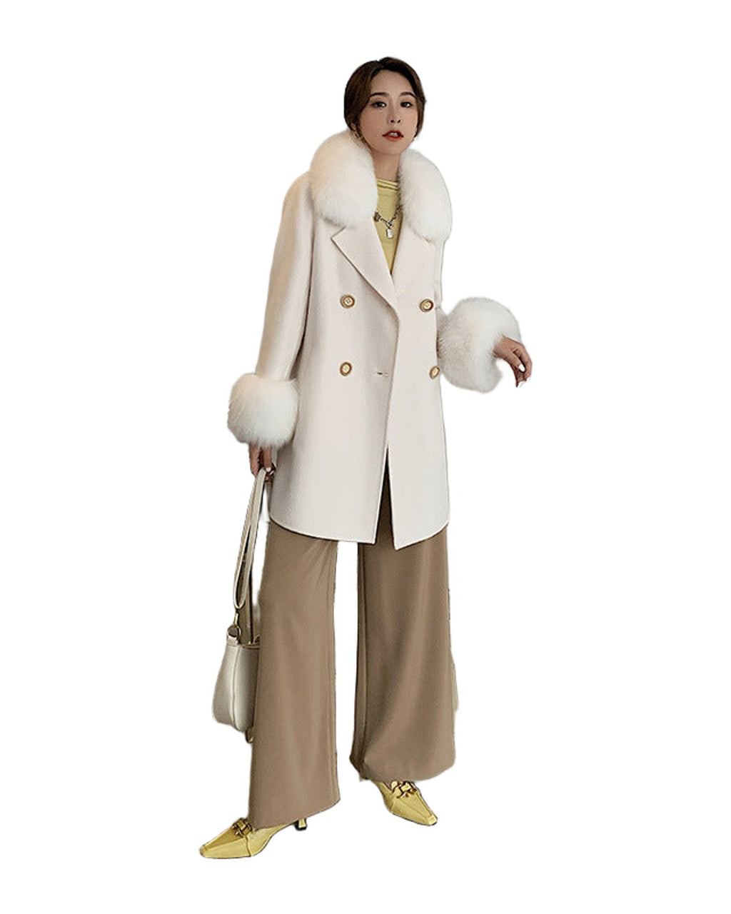 Double Sided Wool Coat Medium Long photo 2