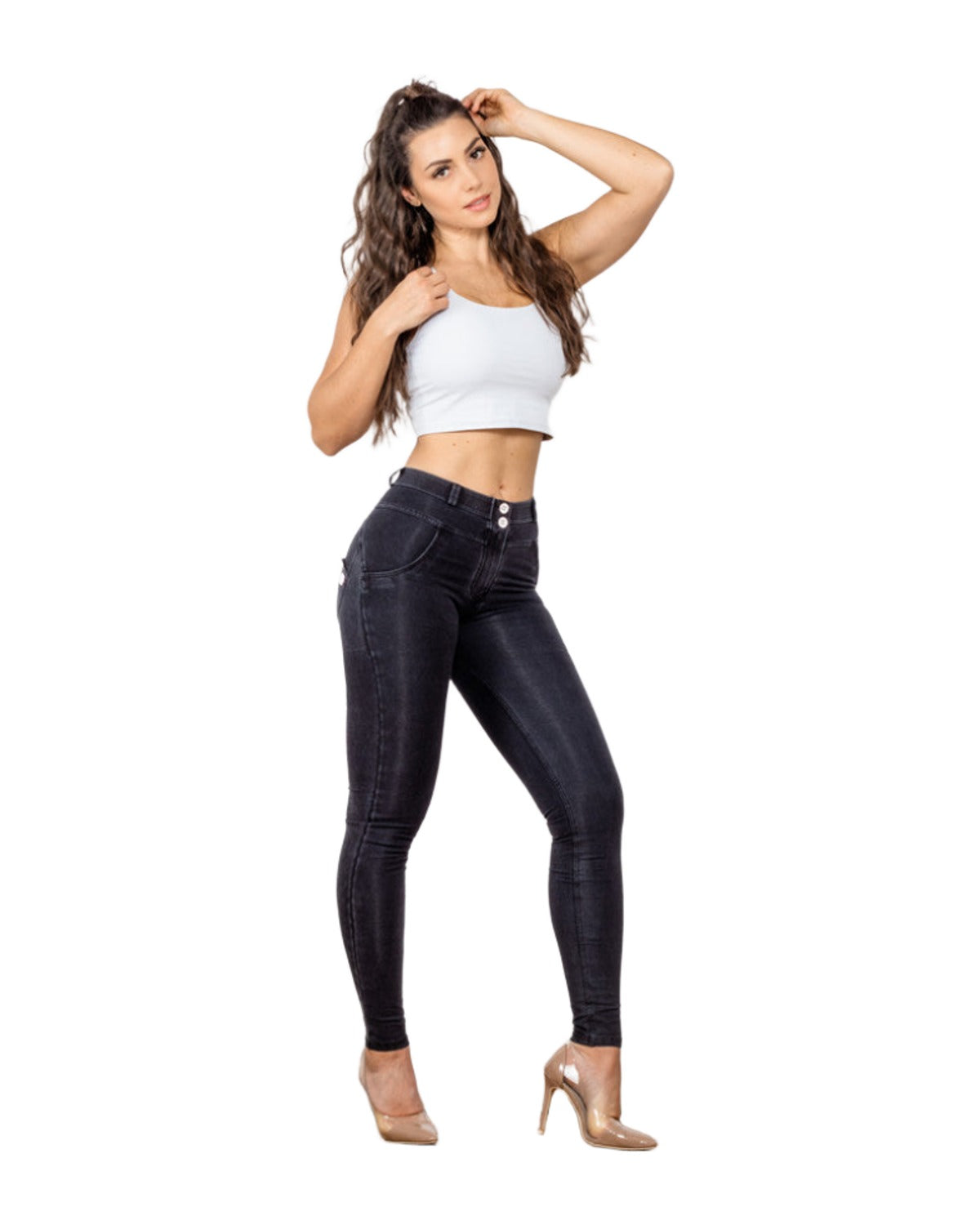 Melody Sretch Boyfriend Jean Straight Leg Jeans Denim photo 1