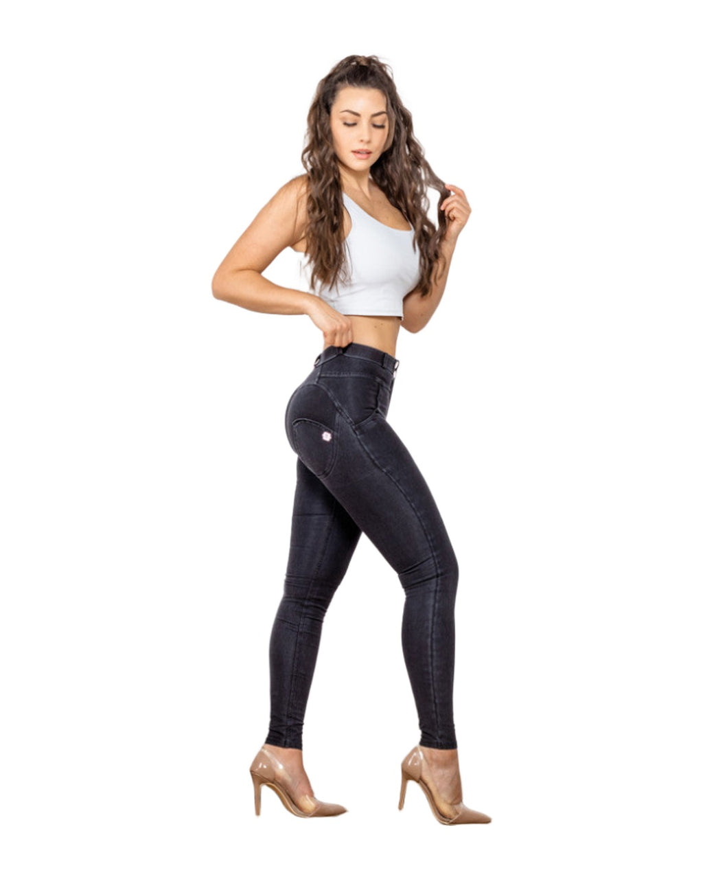 Melody Sretch Boyfriend Jean Straight Leg Jeans Denim photo 2