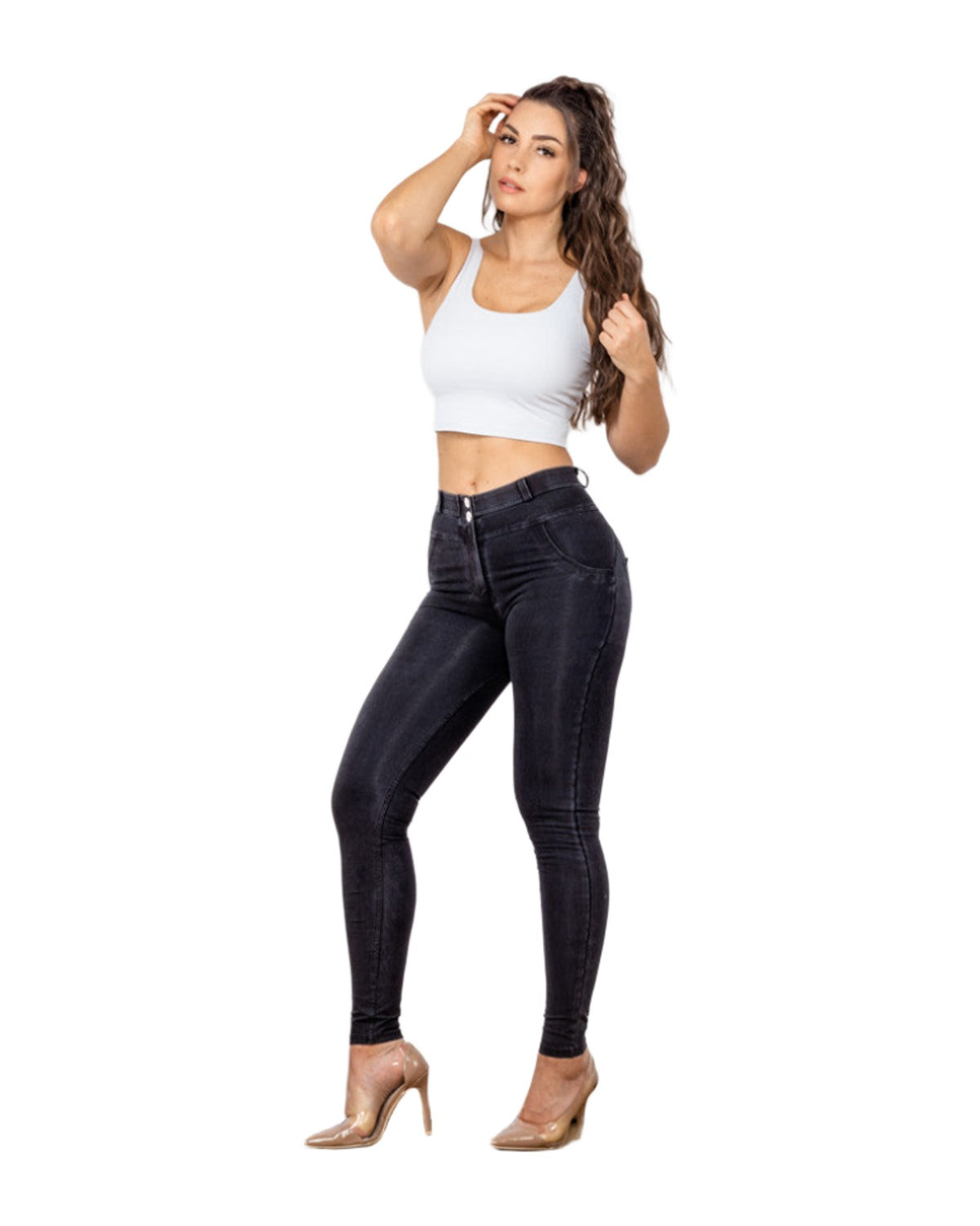 Melody Sretch Boyfriend Jean Straight Leg Jeans Denim photo 4