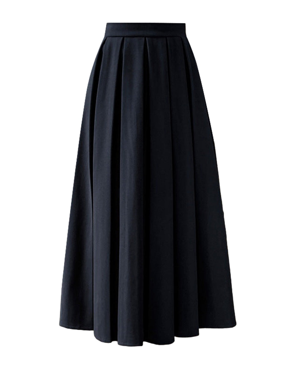 Long Coffee Colored Woolen Word Umbrella Skirt photo 1