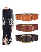 Extra Wide Leather Waist Seal Trench Coat Belt photo 3