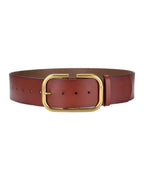 Extra Wide Leather Waist Seal Trench Coat Belt photo 5