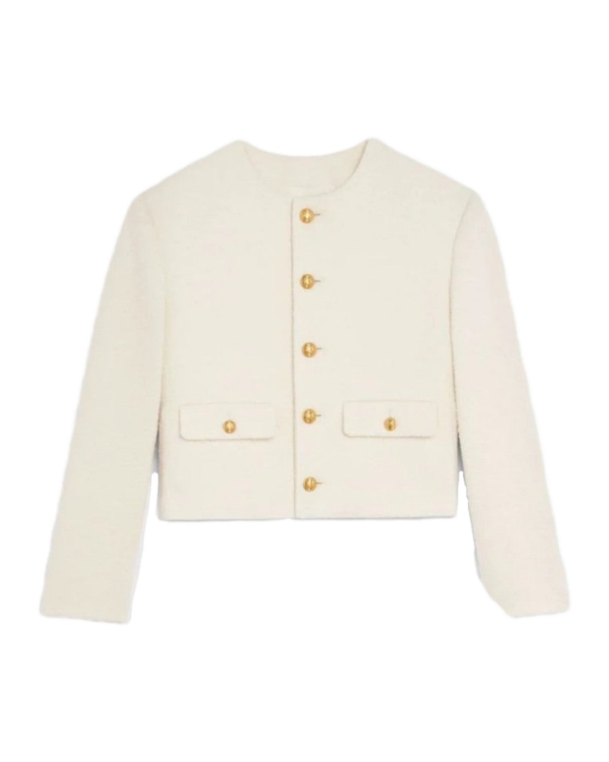 Round Neck Long-sleeved Woolen Top photo 1