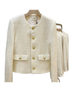 Round Neck Long-sleeved Woolen Top photo 5