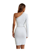 Simple Sequin One-shoulder Dress photo 5