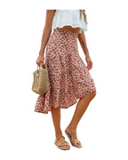 Floral Skirt Holiday Irregular Print photo 1