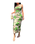 Rose Print Suspender Dress Cover photo 3