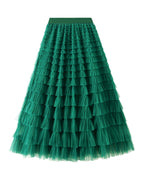 Cake Skirt White Gauze Pleated photo 14
