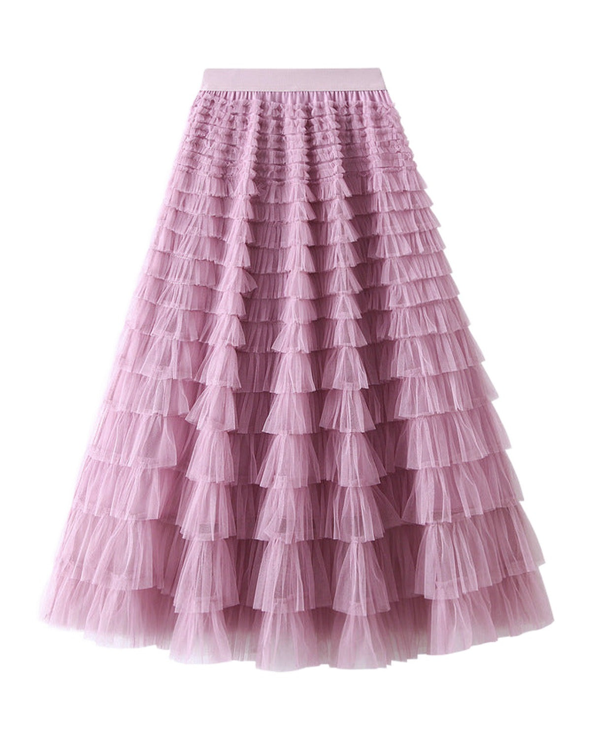 Cake Skirt White Gauze Pleated photo 15