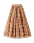 Cake Skirt White Gauze Pleated photo 16