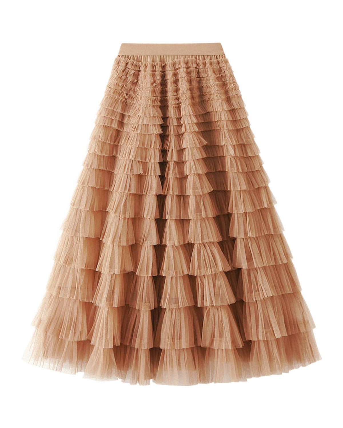 Cake Skirt White Gauze Pleated photo 16
