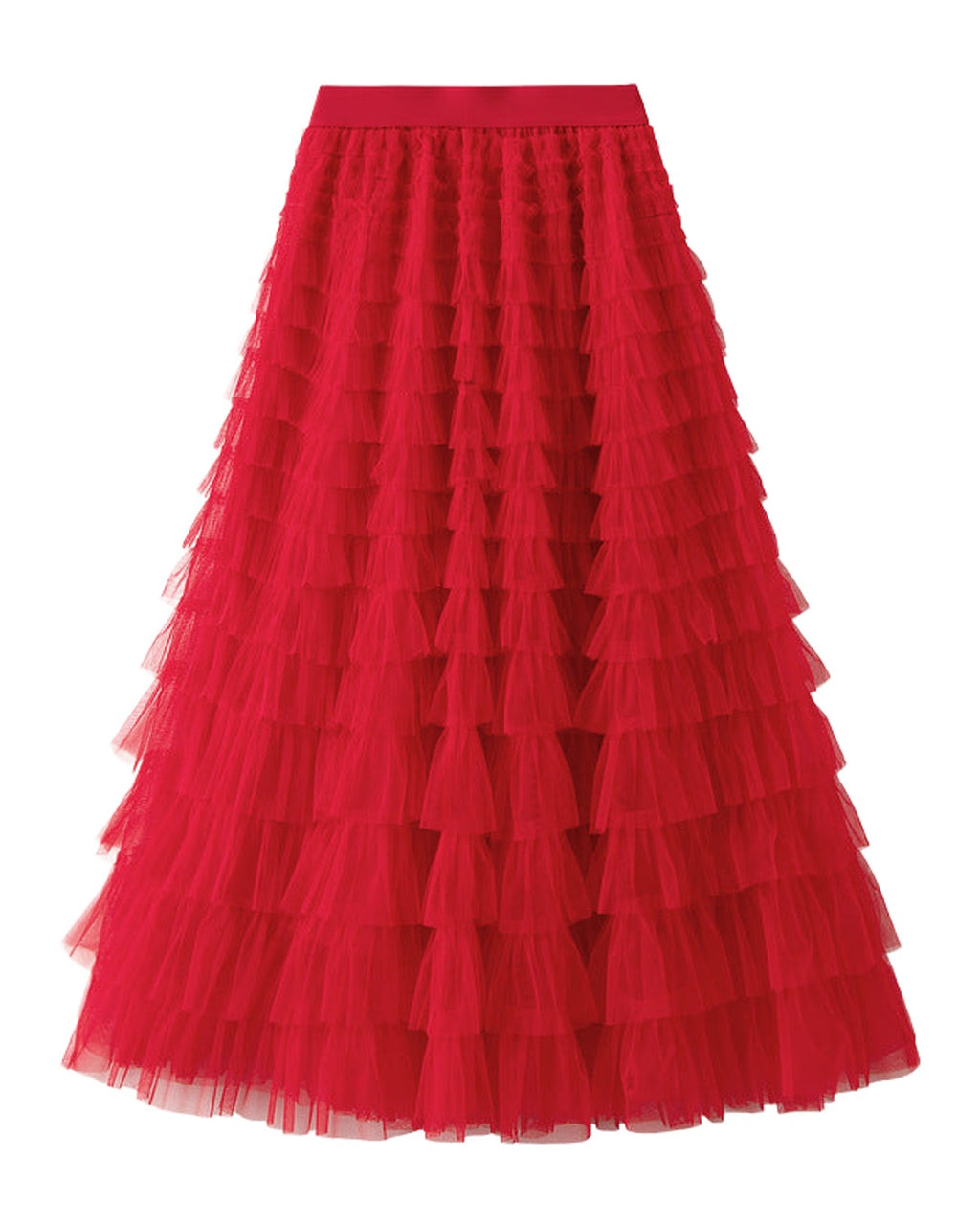 Cake Skirt White Gauze Pleated photo 2
