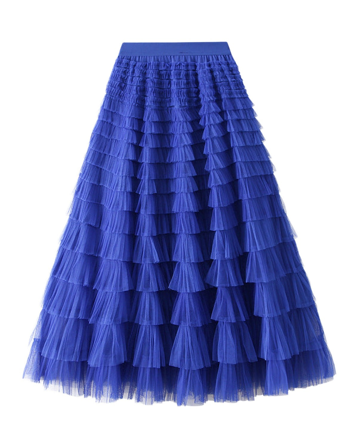 Cake Skirt White Gauze Pleated photo 5