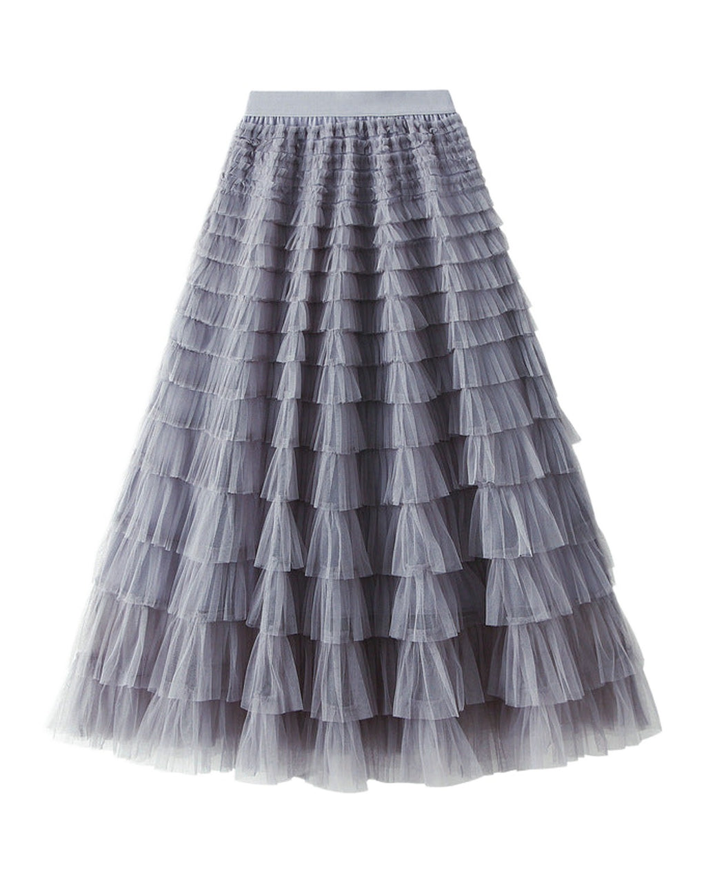 Cake Skirt White Gauze Pleated photo 6