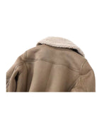 Fleece Autumn Winter Suede Fur Jacket Motorcycle photo 4