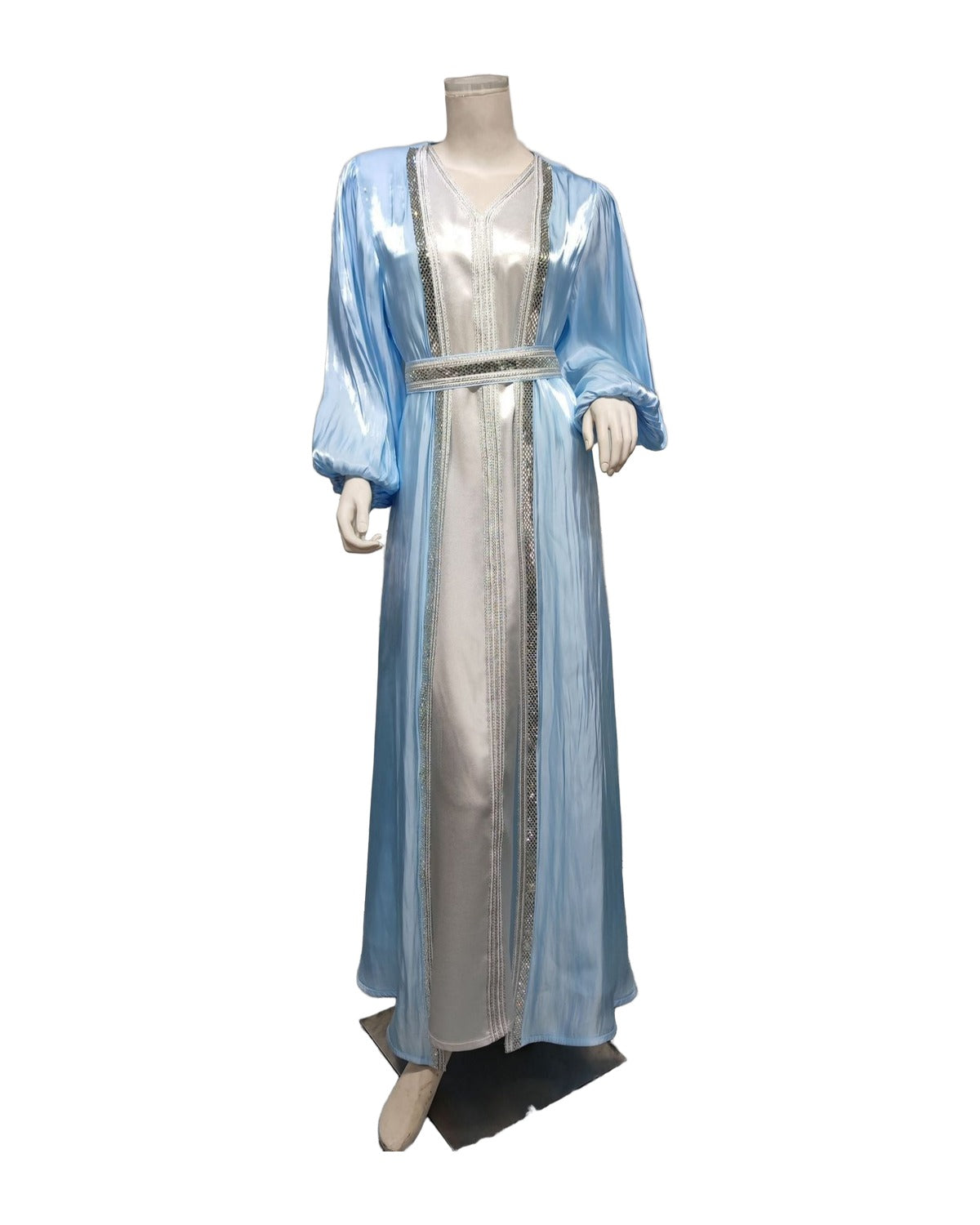 Bright Silk Satin Dress photo 3