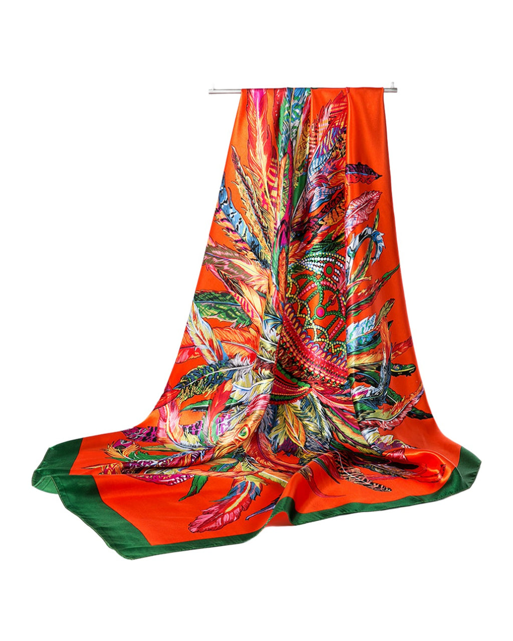 Silk Scarf Multi-functional Small Satin Shawl photo 10