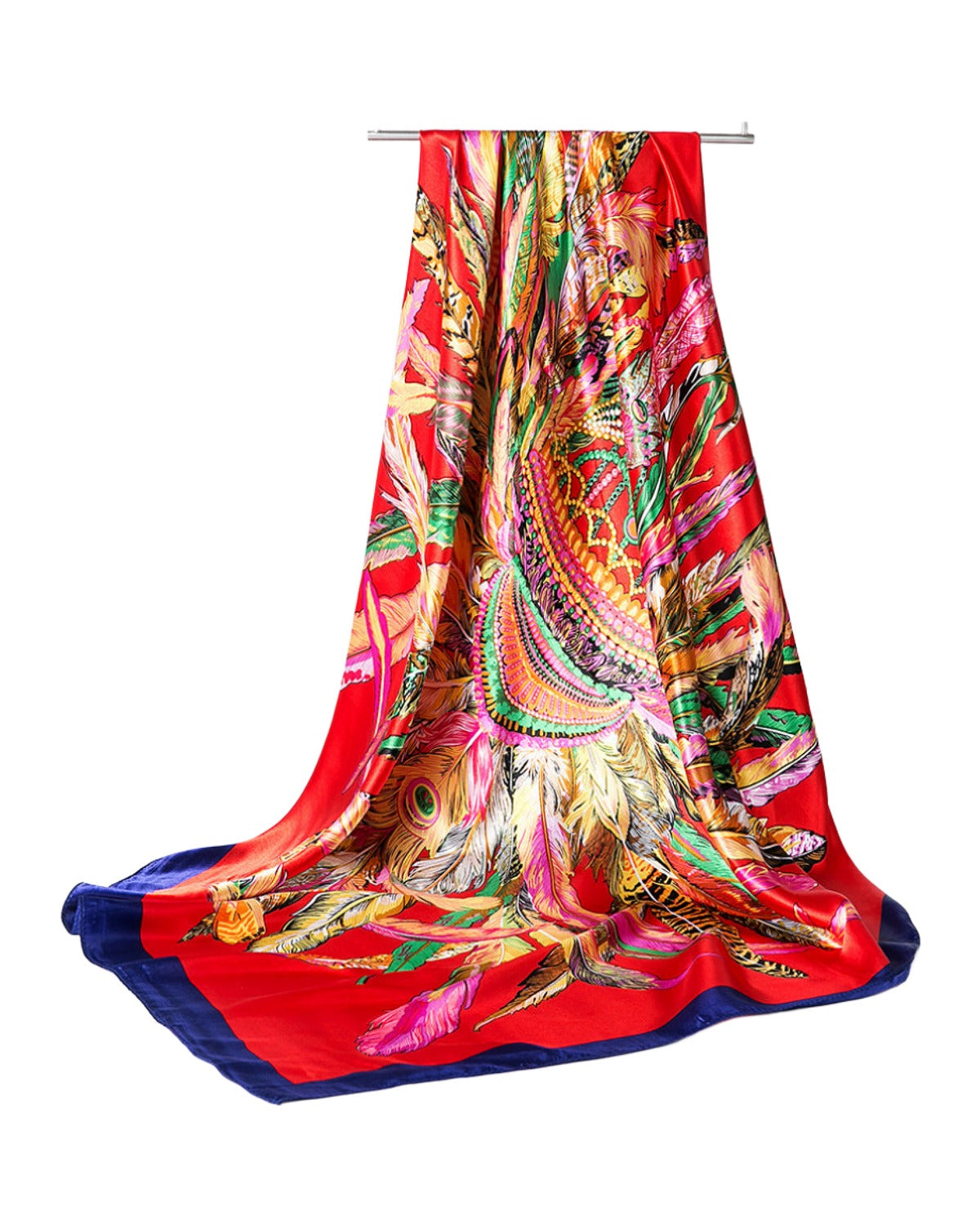 Silk Scarf Multi-functional Small Satin Shawl photo 11