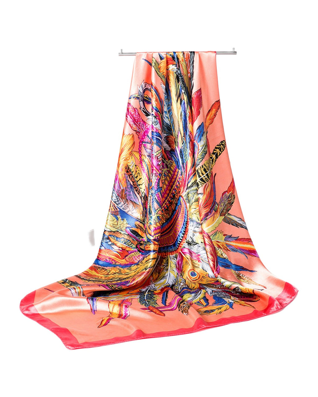 Silk Scarf Multi-functional Small Satin Shawl photo 4