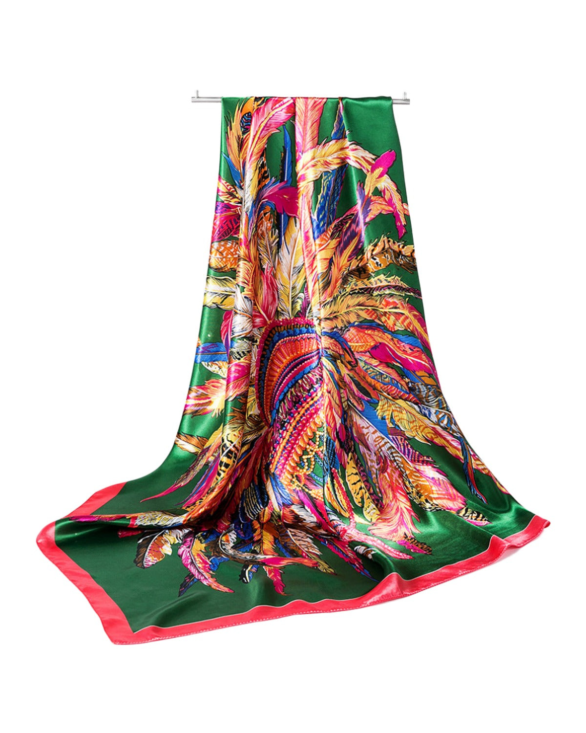 Silk Scarf Multi-functional Small Satin Shawl photo 5