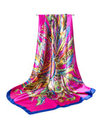Silk Scarf Multi-functional Small Satin Shawl photo 9